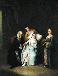 Die kranke Frau, um 1740